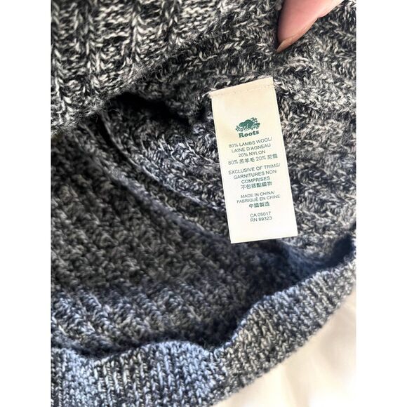 Womens Roots Colorblock Wool Sweater Size L - Picture 5 of 6
